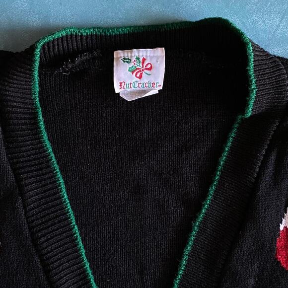 Vintage Christmas sweater vest candy cane size large - Picture 7 of 7